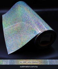 Silver Hologram Vinyl Transfer Film